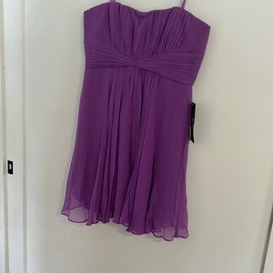 BCBG beautiful purple dress size 12 strapless or with straps